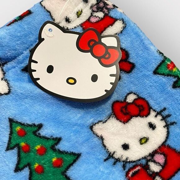 Hello Kitty “Christmas Time” Fuzzy Soft Touch Pajama Pants Womens size M New - Picture 8 of 11